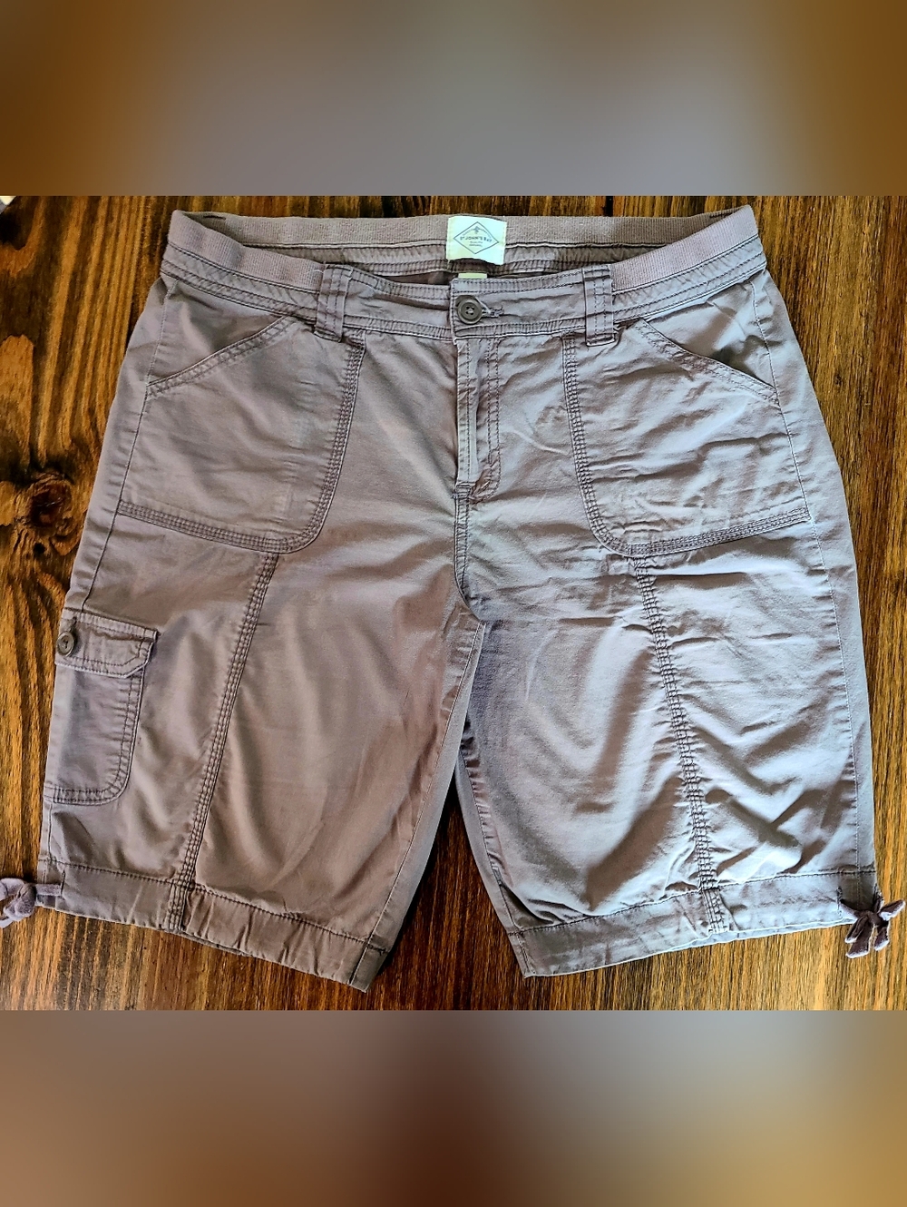 Women's Grayish/Brown Shorts - Lightweight/Quick Drying